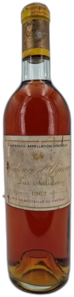 vue du vin Château d’Yquem 1962 Sauternes 1er Cru Classé Supérieur