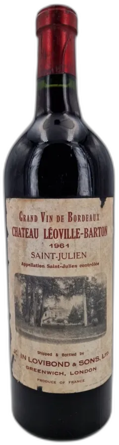 photo du vin Château Léoville Barton Mise John Lovibond & Sons 1961 Saint-Julien