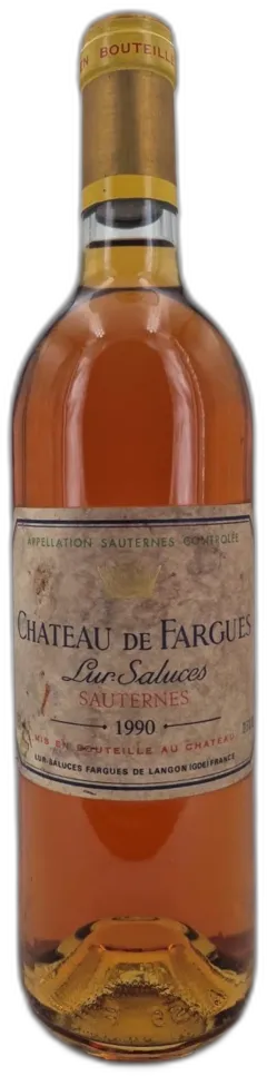 capture du vin Château de Fargues 1990 Sauternes