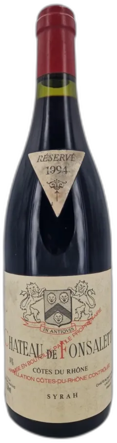 capture du vin Château de Fonsalette 1994 Côtes du Rhône