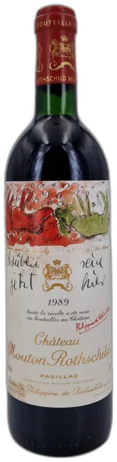 illustration du vin Chateau Mouton Rothschild, Pauillac, France 1989