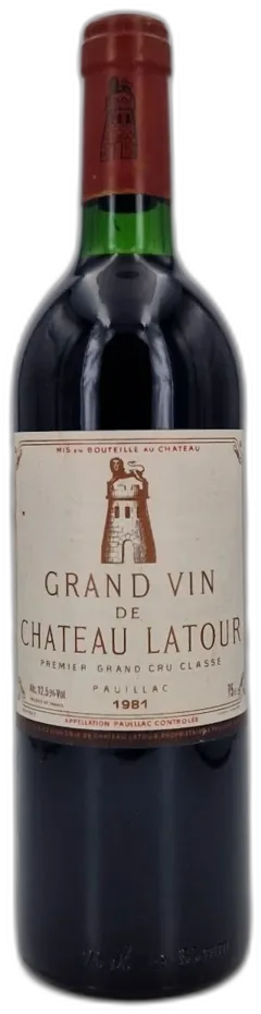 photos du vin Château Latour 1981 Pauillac 1er Grand Cru Classé