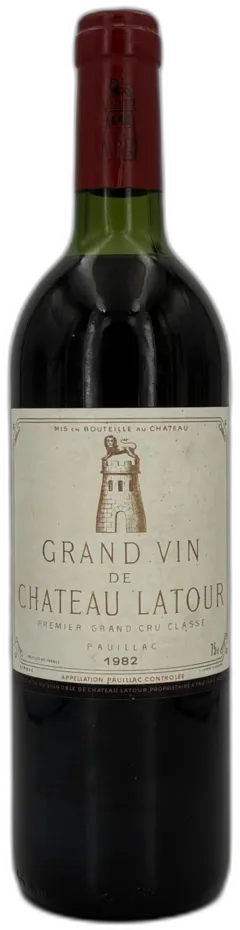 capture du vin Château Latour 1982 Pauillac 1er Grand Cru Classé