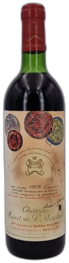 photo du vin Château Mouton Rothschild 1978 Pauillac 1er Grand Cru Classé