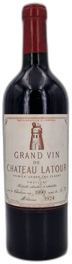 aperçu du vin Château Latour 1924 Pauillac 1er Grand Cru Classé