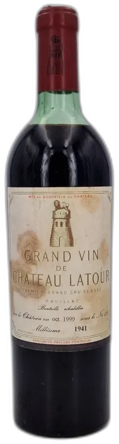 image du vin Château Latour 1941 Pauillac 1er Grand Cru Classé