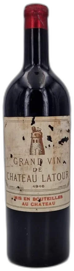 image du vin Château Latour 1916 Pauillac 1er Grand Cru Classé