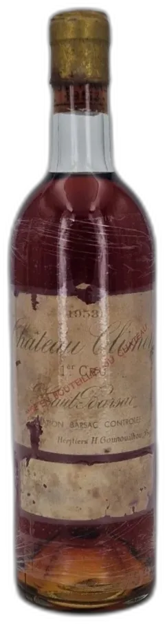 photo du vin Château Climens 1953 Barsac Sauternes) 1er Grand Cru Classé