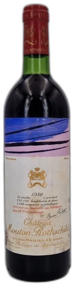 photos du vin Château Mouton Rothschild 1980 Pauillac 1er Grand Cru Classé