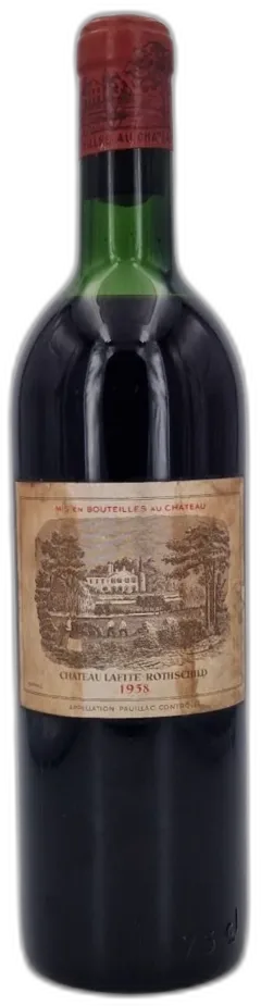 photos du vin Château Lafite Rothschild 1958 Pauillac 1er Grand Cru Classé