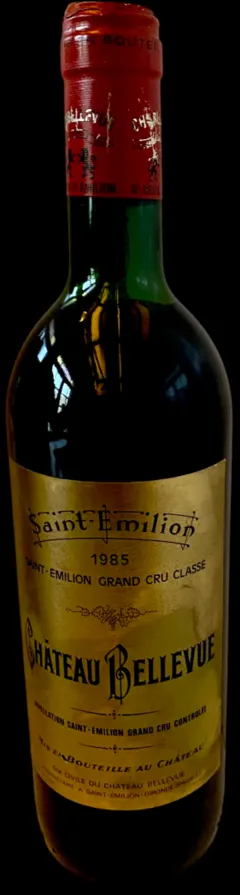 vue du vin Château Bellevue 1985