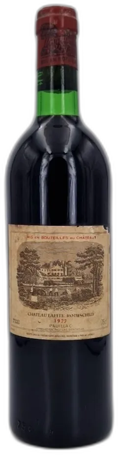 vue du vin Château Lafite Rothschild 1977 Pauillac 1er Grand Cru Classé