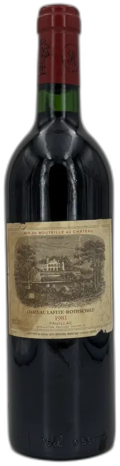 photo du vin Château Lafite Rothschild 1981 Pauillac 1er Grand Cru Classé