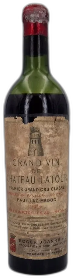 photo du vin Château Latour 1949 Pauillac 1er Grand Cru Classé