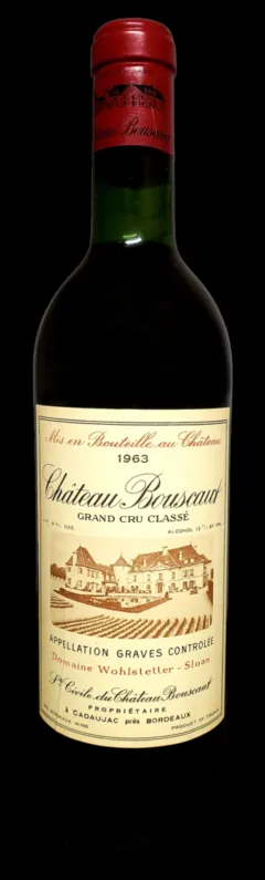 aperçu du vin Château Bouscaut 1963