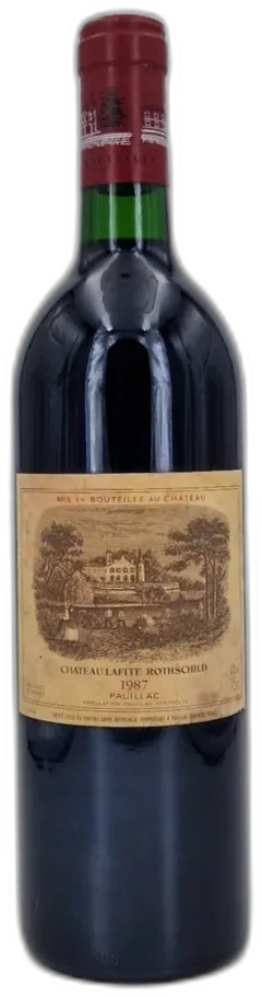vue du vin Château Lafite Rothschild 1987 Pauillac 1er Grand Cru Classé