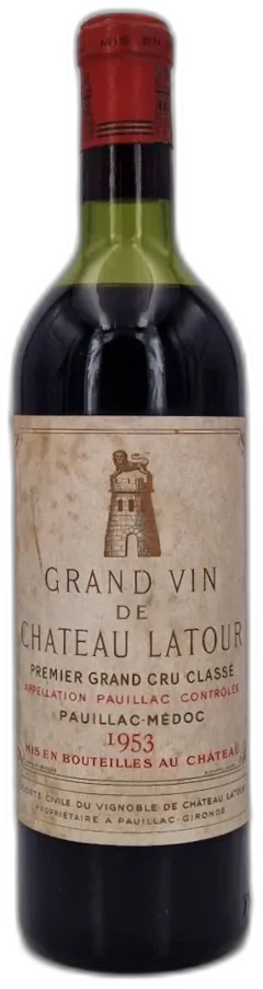 photo du vin Château Latour 1953 Pauillac 1er Grand Cru Classé