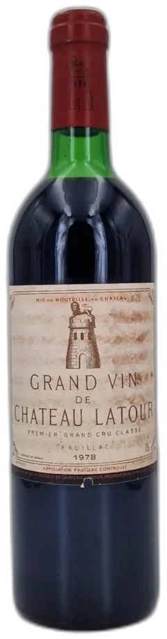 photo du vin Château Latour 1978 Pauillac 1er Grand Cru Classé