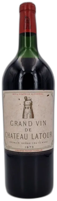vue du vin Château Latour 1973 Magnum) Pauillac 1er Grand Cru Classé