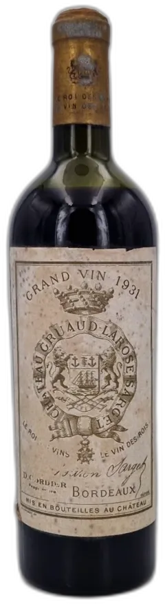 photo du vin Château Gruaud-Larose 1931 Saint-Julien 2ème Grand Cru Classé