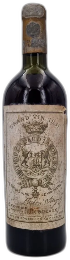 photo du vin Château Gruaud-Larose 1931 Saint-Julien 2ème Grand Cru Classé