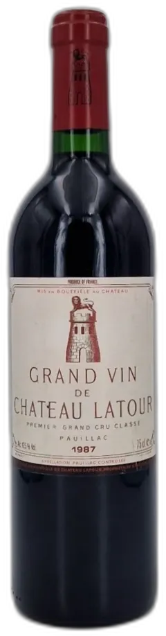 photos du vin Château Latour 1987 Pauillac 1er Grand Cru Classé