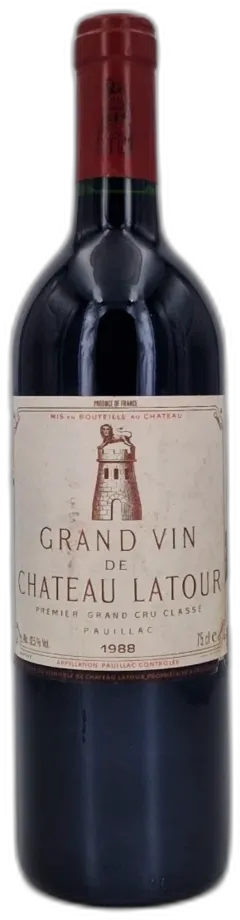 photo du vin Château Latour 1988 Pauillac 1er Grand Cru Classé