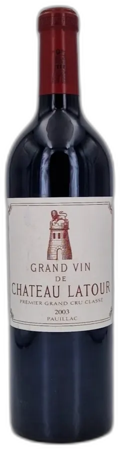 photo du vin Château Latour 2003 Pauillac 1er Grand Cru Classé