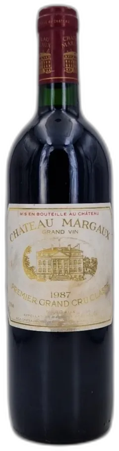 aperçu du vin Château Margaux 1987 Margaux 1er Grand Cru Classé