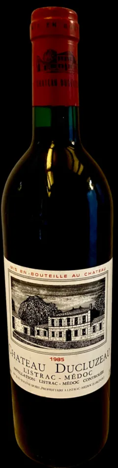 capture du vin Château Ducluzeau 1985