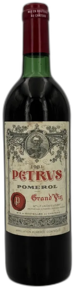 aperçu du vin Petrus 1981 Pomerol