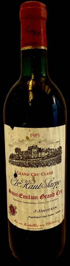 photo du vin Château Haut Sarpe 1985