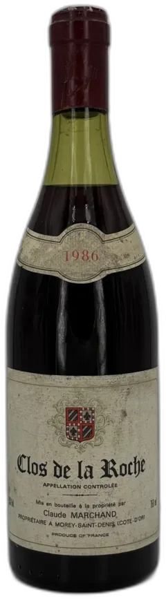 photo du vin Clos de la Roche Domaine Claude Marchand 1986