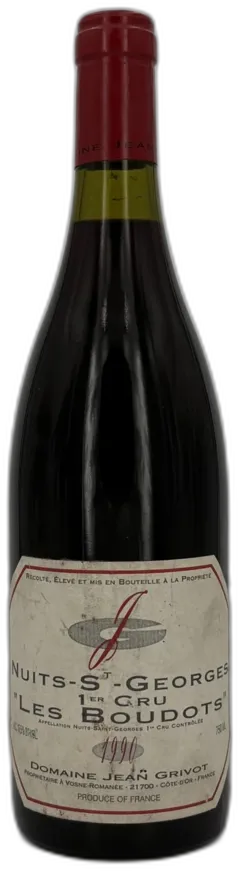 photo du vin Domaine Jean Grivot Nuits-Saint-Georges 1er Cru les Boudots 1990