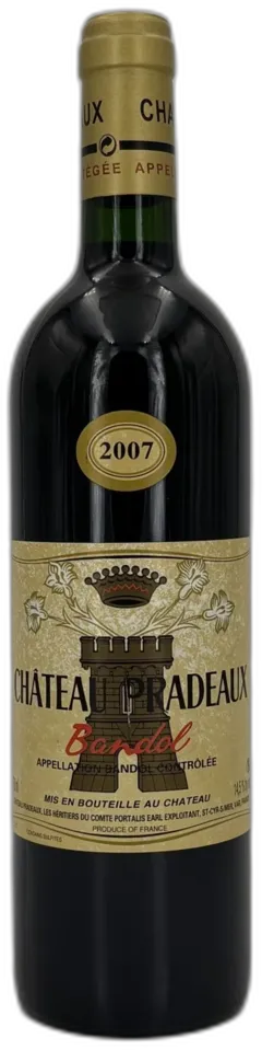 capture du vin Château Pradeaux Bandol 2007