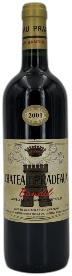image du vin Château Pradeaux Bandol 2001