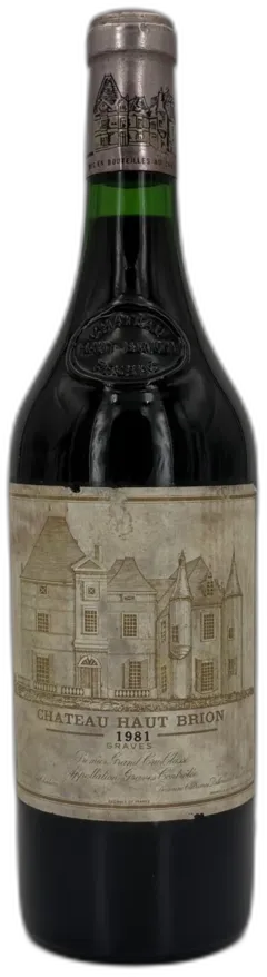 vue du vin Château Haut-Brion 1981 Pessac-Léognan 1er Grand Cru Classé