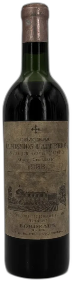 photos du vin Château la Mission Haut-Brion 1958 Cru Classé de Graves