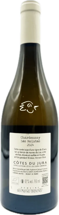 vue du vin Chardonnay les Molates 2024
