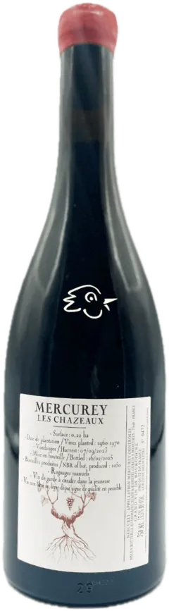 vue du vin Mercurey les Chazeaux Rouge 2023