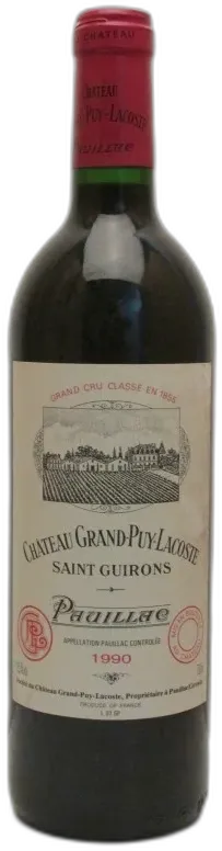 aperçu du vin Château Grand-Puy-Lacoste 1990 Pauillac