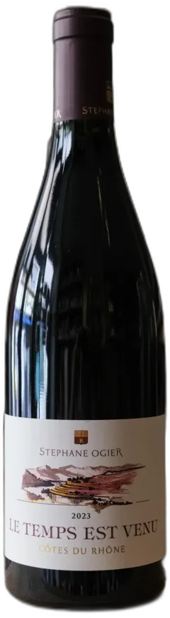 image du vin Stephane Ogier Côtes du Rhône Temps Est Venu