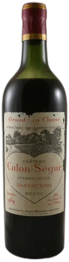 capture du vin Château Calon-Ségur 1939
