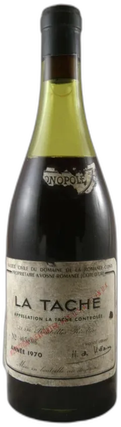 vue du vin la Tâche Grand Cru Monopole 1970