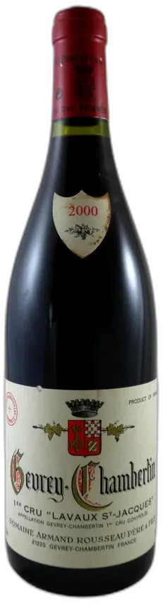 photo du vin Gevrey-Chambertin "Lavaux Saint-Jacques" 2000 Armand Rousseau