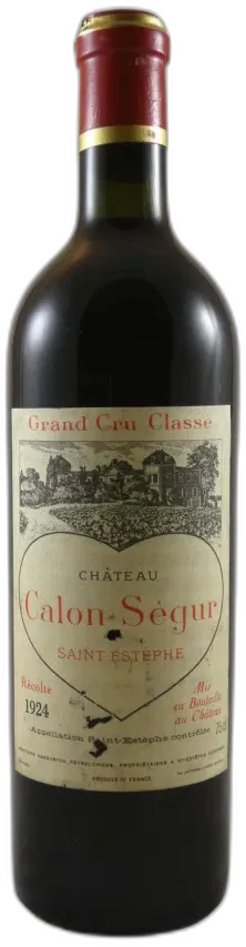 photo du vin Château Calon-Ségur 1924