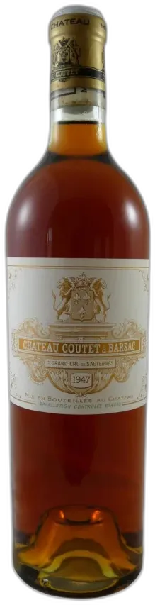 vue du vin Château Coutet 1947