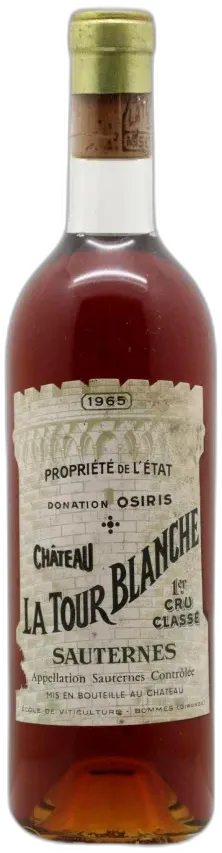 vue du vin Château la Tour Blanche 1965