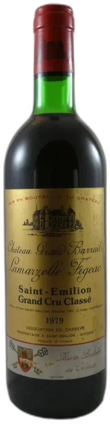 photo du vin Château Grand Barrail Lamarzelle Figeac 1979