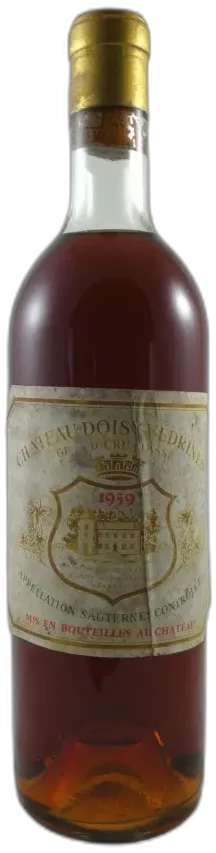 photo du vin Château Doisy-Vedrines 1959